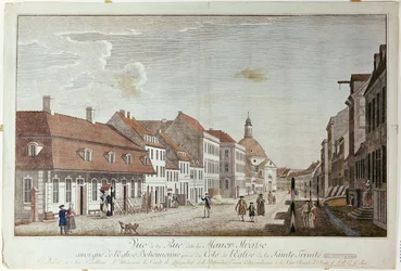 Vista de la calle Mauer, Berlín, 1776